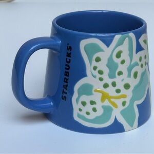 Starbucks Iris Blue Flower Mug